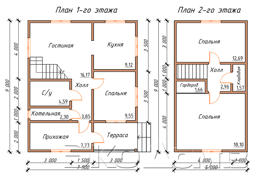 Дом № 13 (7,5х9 м) в Ульяновске
Дом № 13 (7,5х9 м)